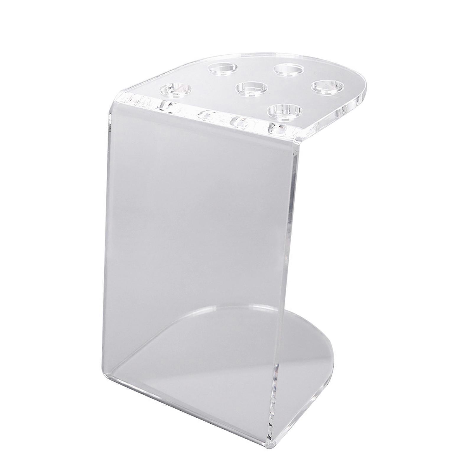Scissors Holder Transparent 5 Holes Visible Vertical Drop-resistant Storage Acrylic Desktop Scissors Stand Barber Shop KAESI