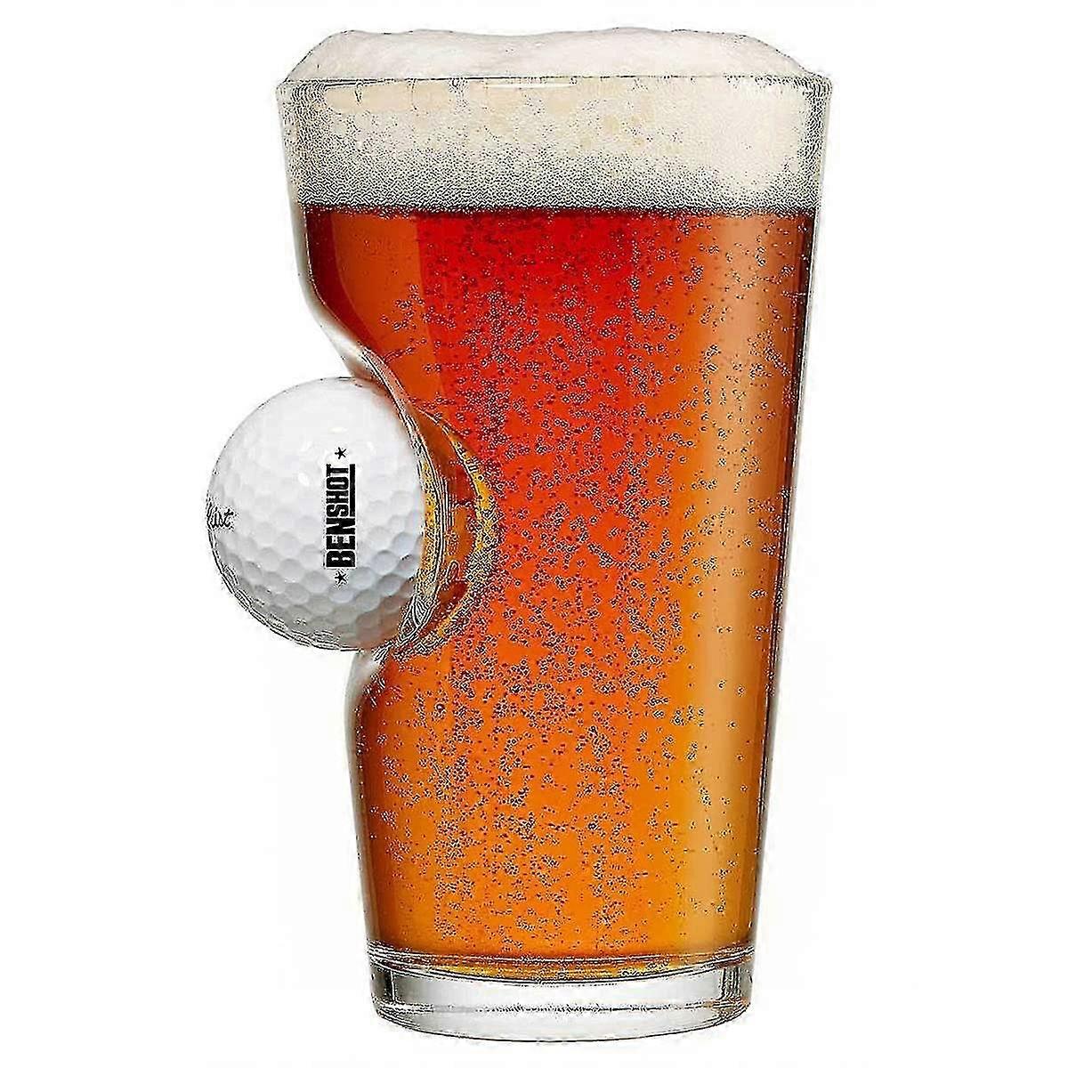 Gerçek Golf Topu ile Pint Cam - ABD'de Üretilmiştir