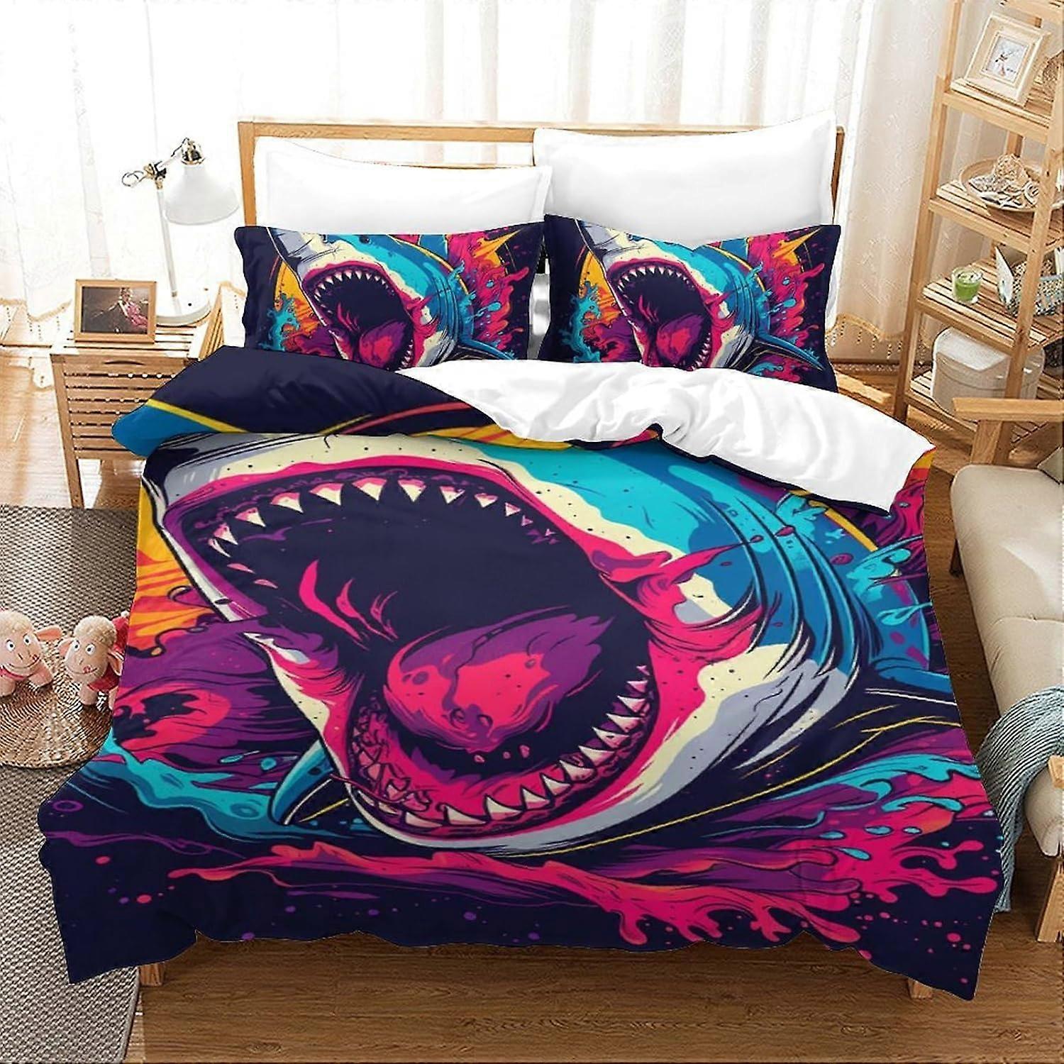 Spider Man 3D Bedding Set for Boys Girls Duvet Cover Sets Boy and Girl Bed Cover Soft Duvet Set,Zipper with Pillow Case (135*200 CM)