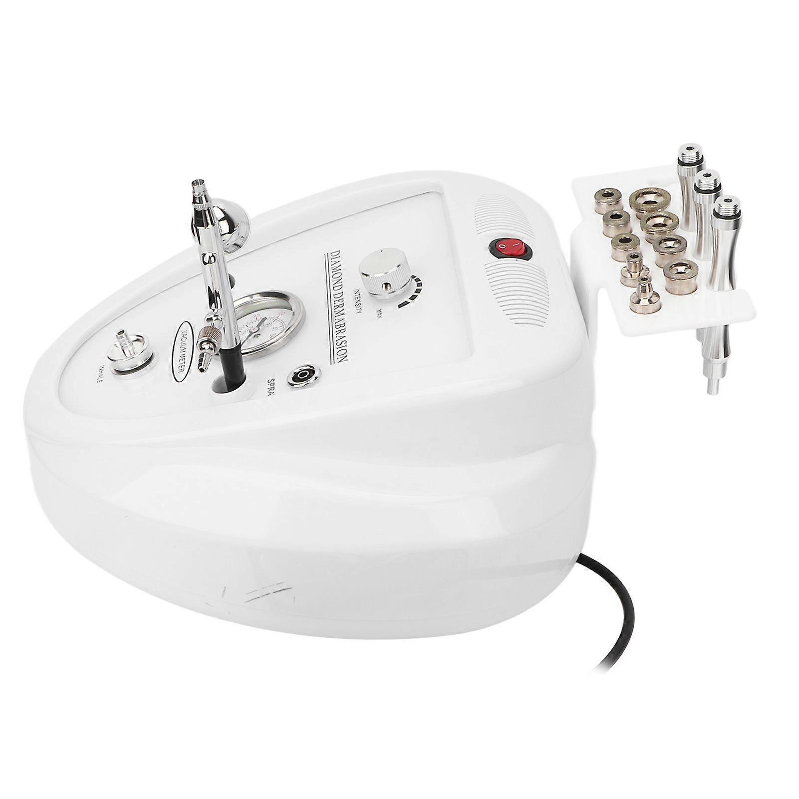 Diamond Microdermabrasion Machine Blackhead Removal Exfoliating Moisturizing with 9 Replacement Heads Airbrush 110V US Plug