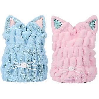 Hair Drying Towels, Cute Bath Towel Wrap, Quick Drying Bath Cap For Women
