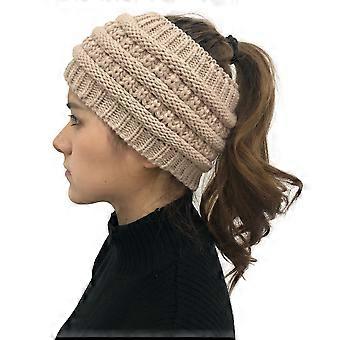 Pferdeschwanzmützen für Damen | Messy Bun Strickmütze