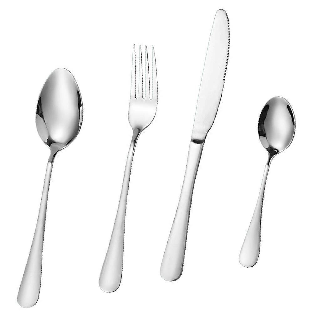 Kids Silverware Set,Reusable Child Cutlery Flatware Includes Fork Knife Table Spoons for Eating