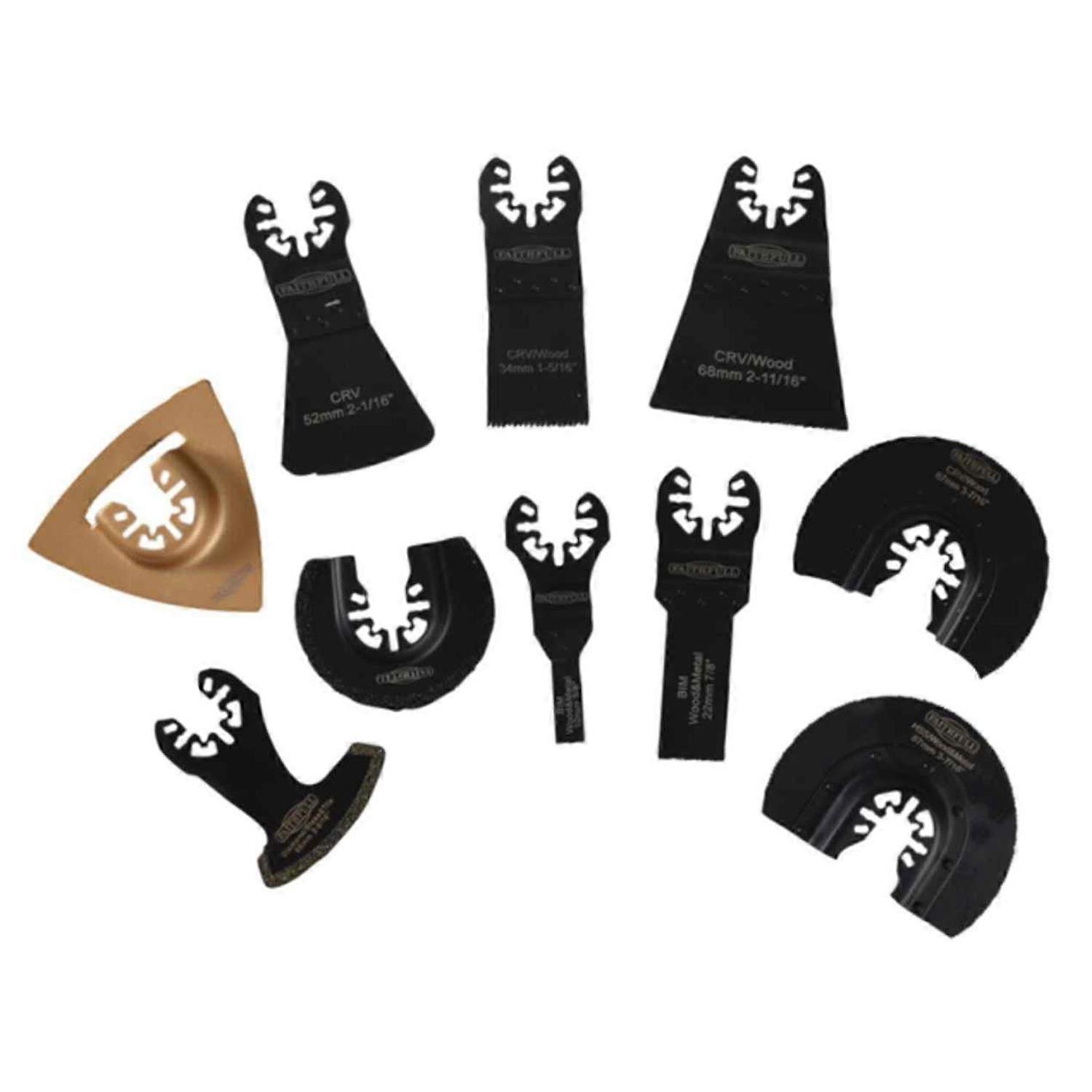 Multi-Function Tool Mixed Blade Set 10 Piece