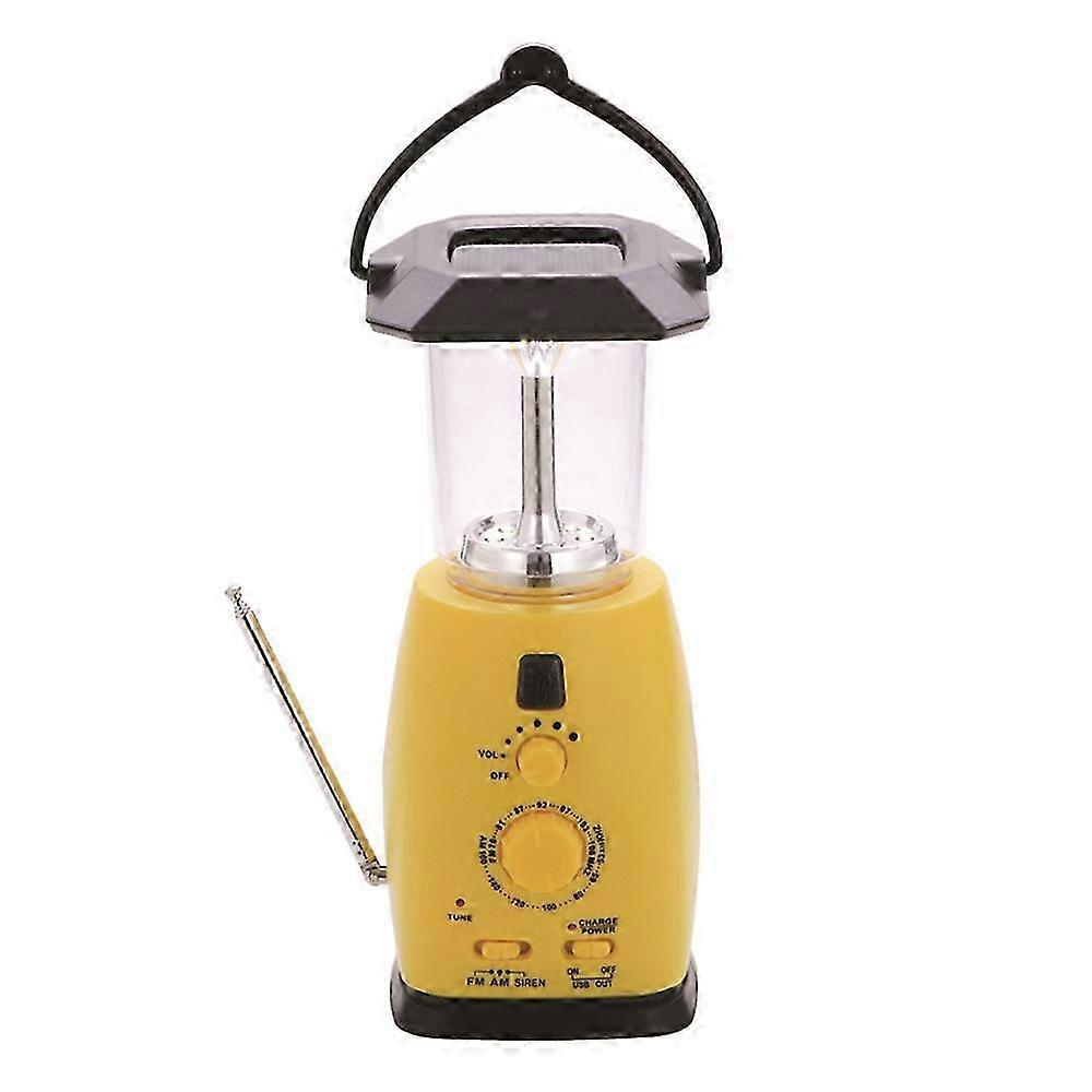 Radio with Camping Light Function Portable Light Multi-Function Hand-Cranked Solar Emergency Light