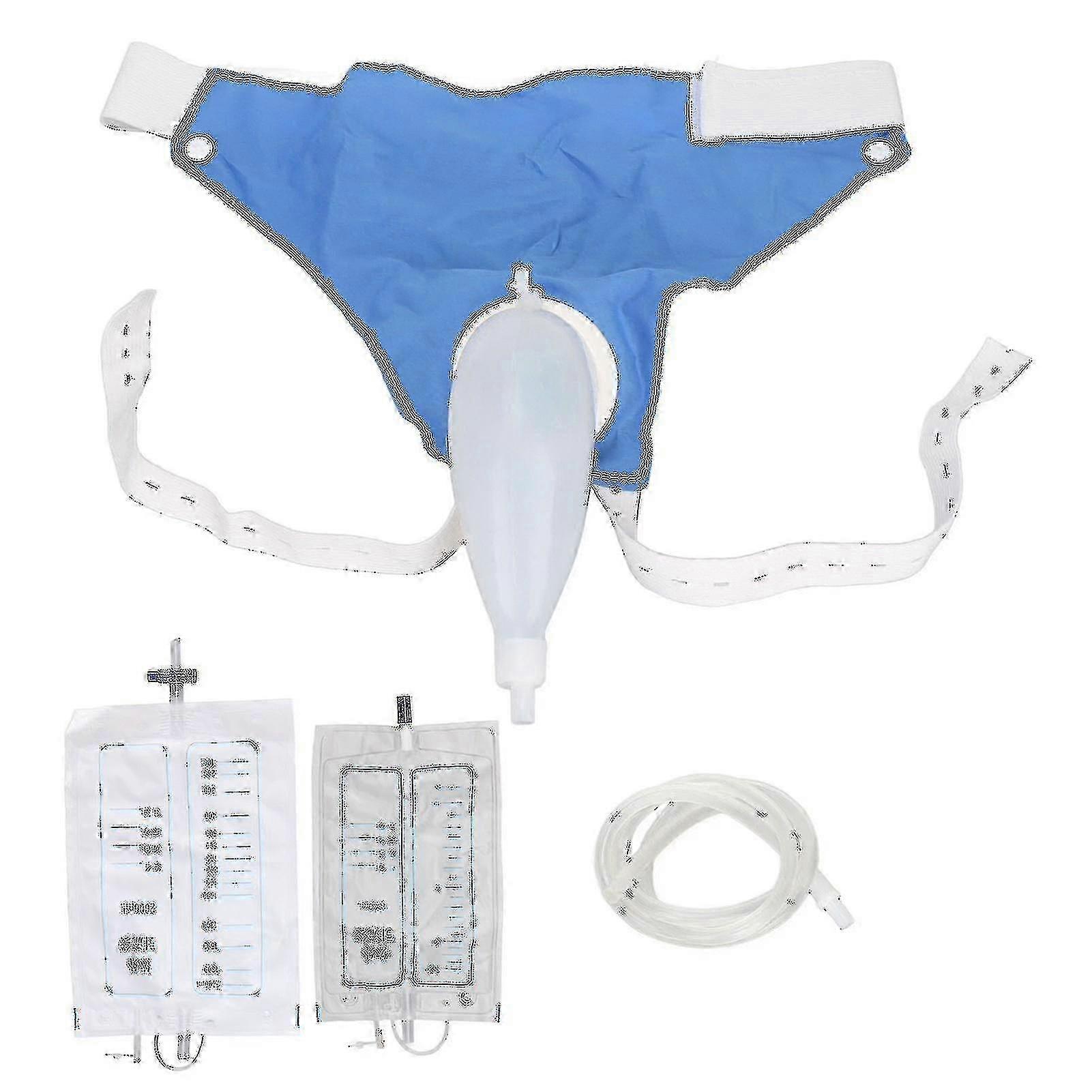 Wearable Urine Bag With Pee Catheter Duct 1000ml 2000ml For Men Elderly Urinary Incontinence Bedridden Patients---Product Code 21129