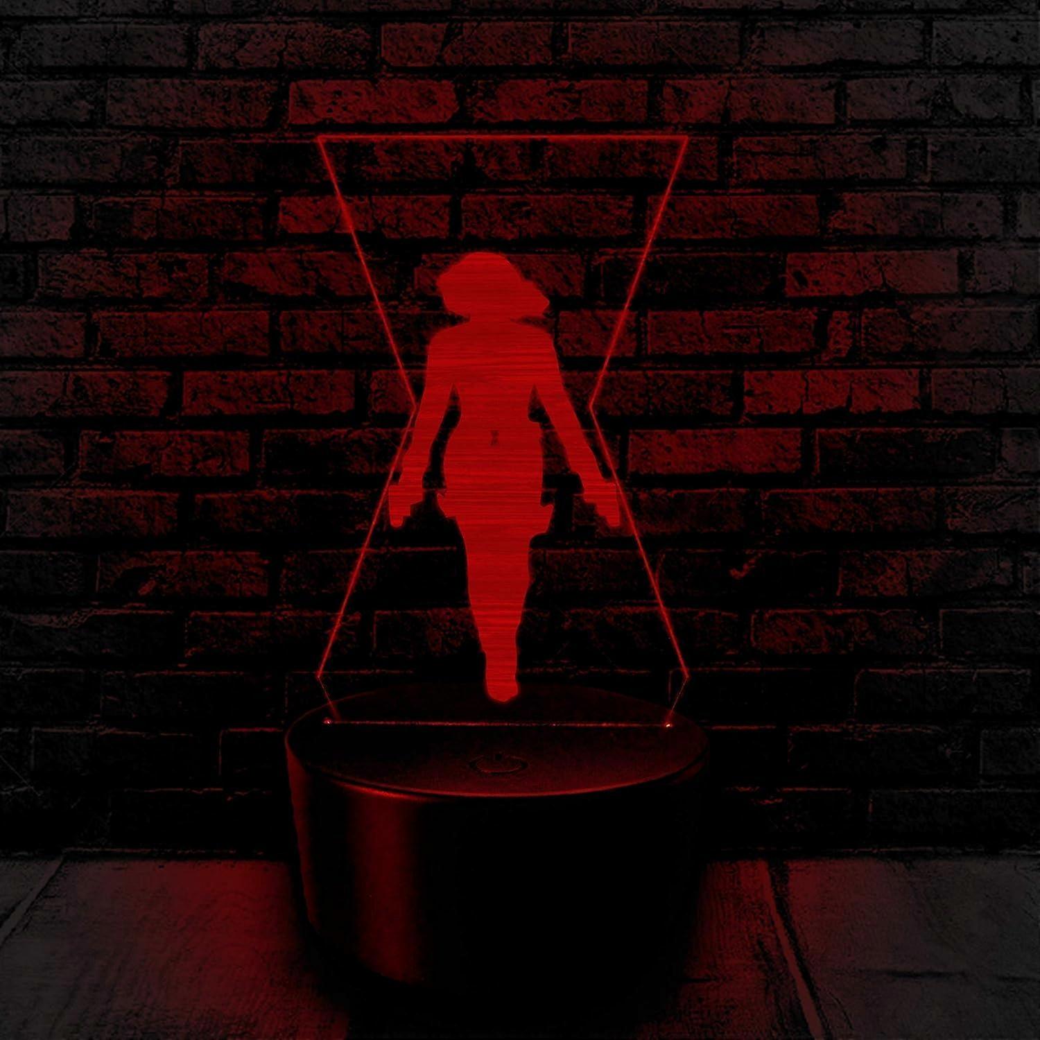 Black Widow Avengers 3D night light