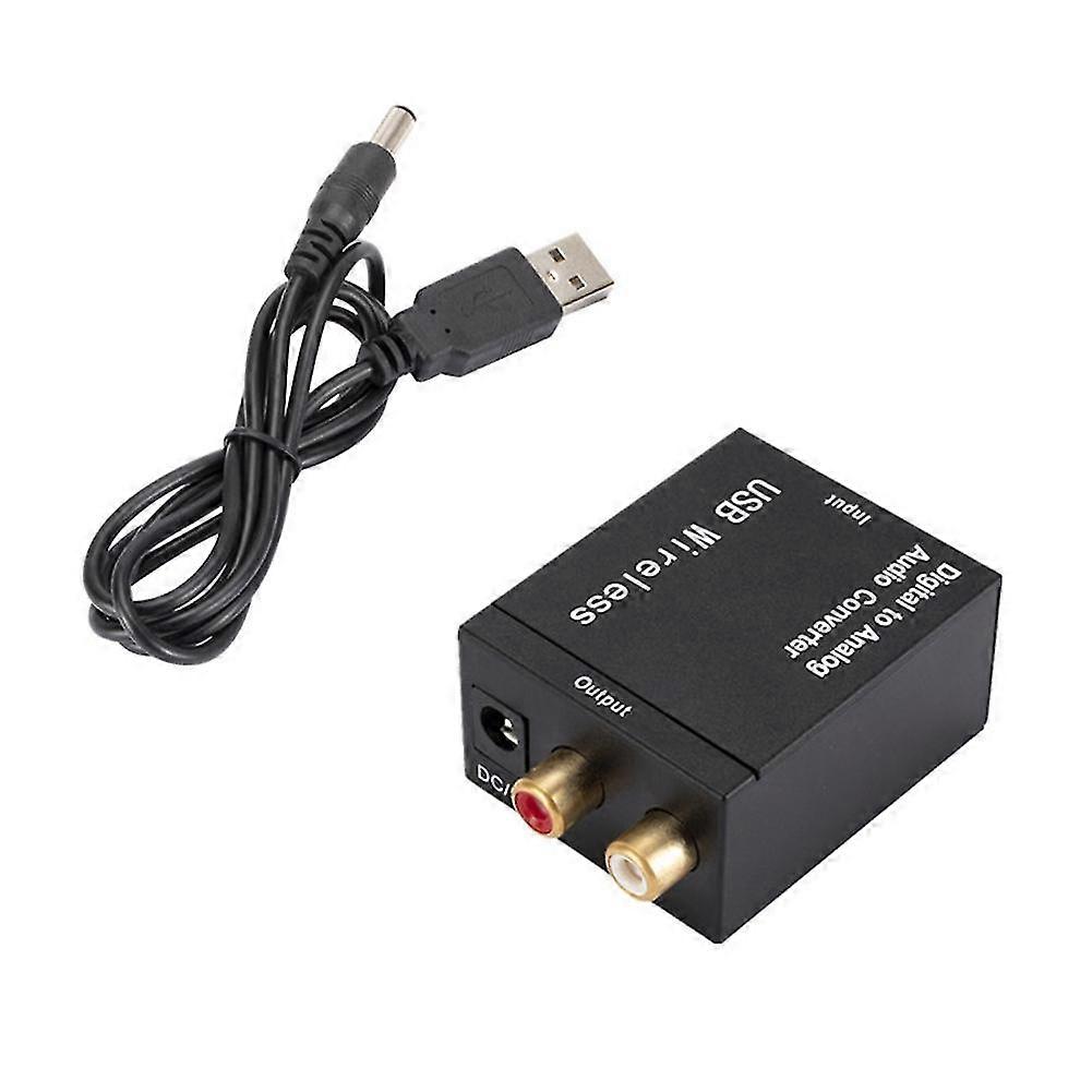 Digital To Analog Audio Converter Support Bluetooth Optical Fiber Coaxial To Rca R/l Audio Decoder