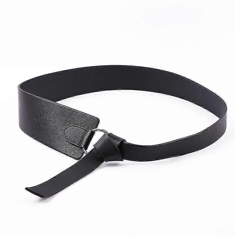 Tie Pattern Wide Leather Corset Belts