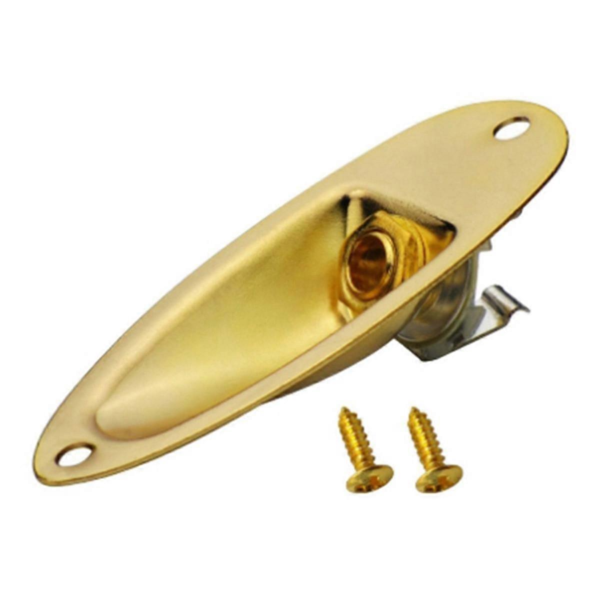 1/4 Inch Guitar Input Jack Plate Socket Output Loaded Parts for Strat MONO Electric Guitar Replacement