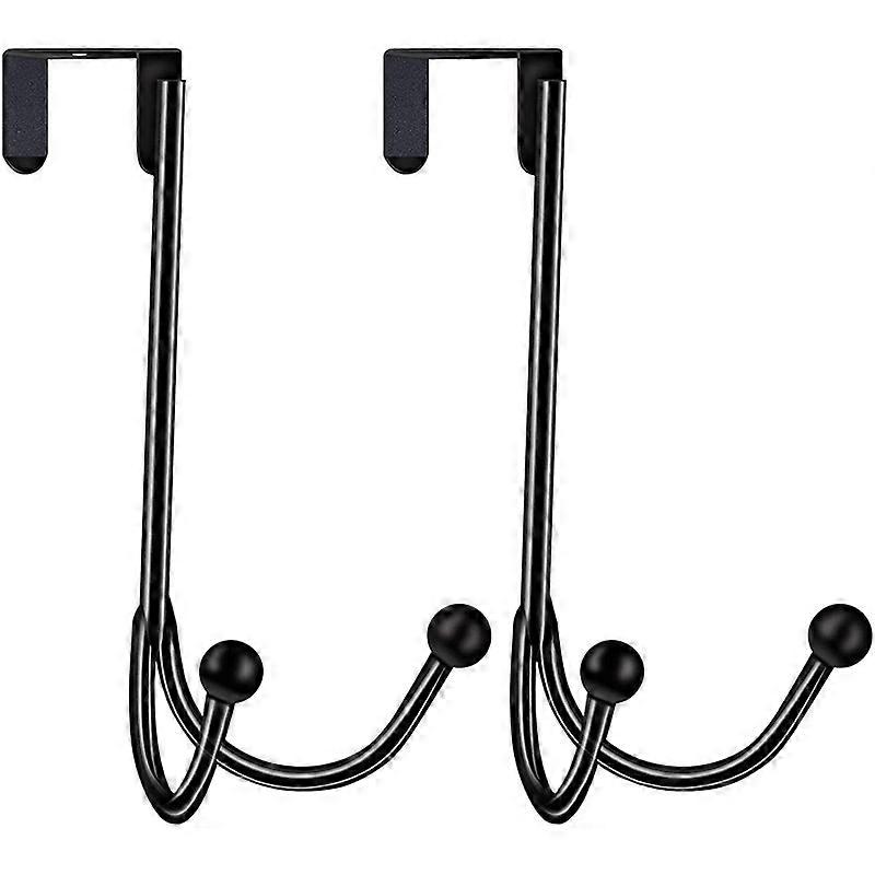 Double door hook, Wreath double hook multi-function door hook back hook hood storage hook flower basket iron hook