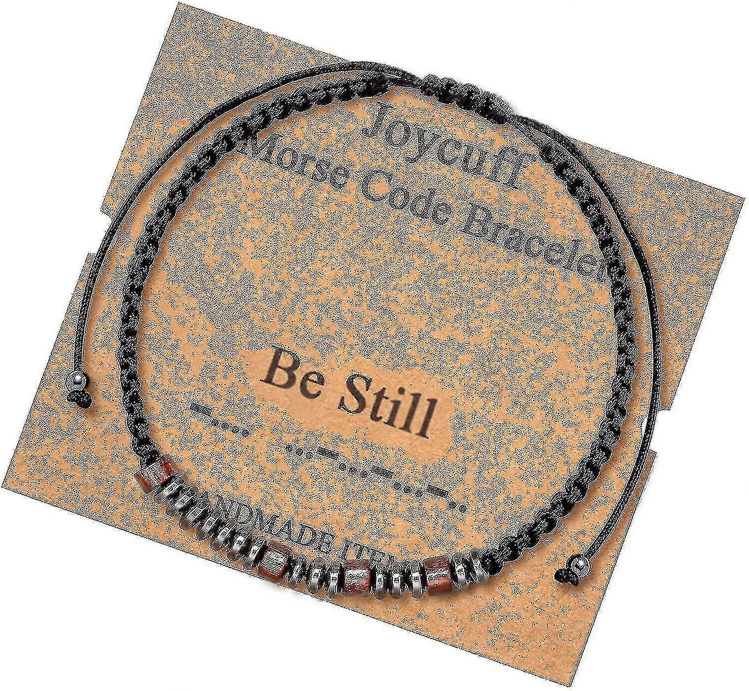 أساور شفرة مورس ملهمة للنساء هدايا عيد ميلاد عيد الميلاد{}