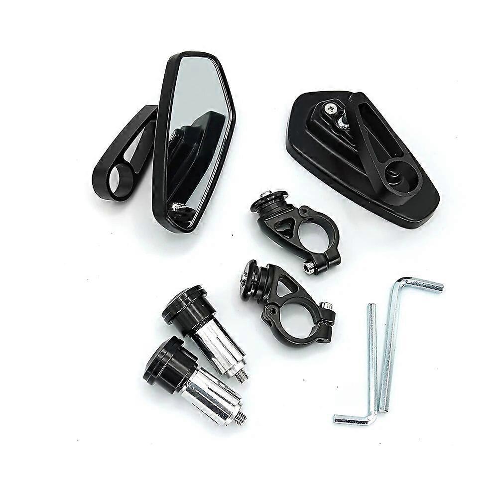 7/8" 22mm CNC Motorcycle Rearview Mirrors Universal Clear Glass Scooter Bar End Handlebar Mirror Rear View Mirror Accessories