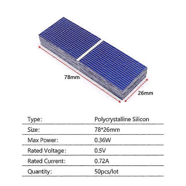 Vehicle Antenna 50pcs/set Solar Panel 0.5V 320mA Solar Battery Panels Cell DIY Battery Charge 39*19