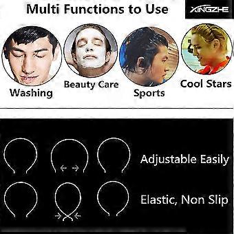 Fascia per capelli sportiva da uomo, antiscivolo, alla moda, per capelli lunghi, in metallo, per sport all'aria aperta, uso quotidiano (3 pezzi