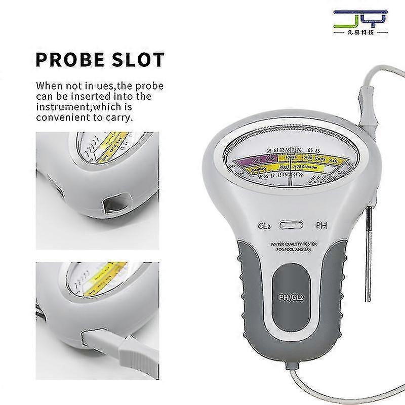 2 In 1 Ph Chlorine Meter Tester Pc-102 Ph Tester Chlorine Water Quality Testing Device Cl2 Measuring For Pool Aquarium PXCL