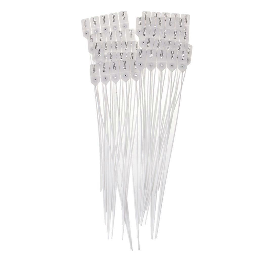 50 Pcs DIY Nylon Cable Ties Tamper Seals Disposable Plastic Security Seals