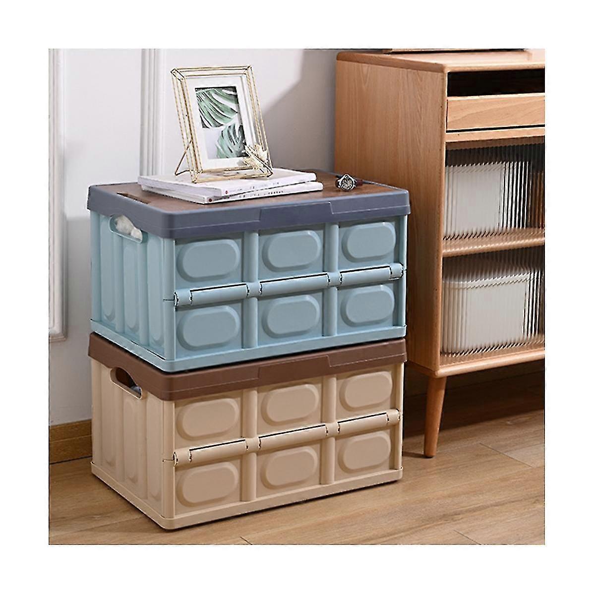 55l 便携式容量木盖 Pp 折叠露营设备储物箱户外旅行工具箱绿色