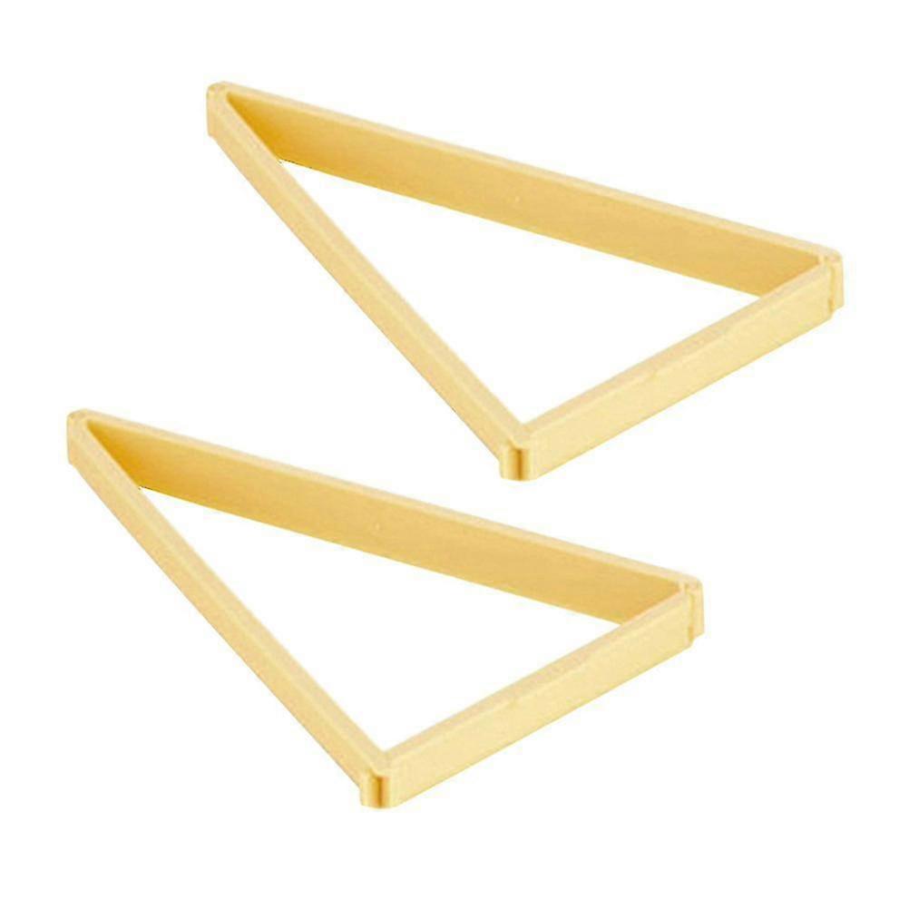 2pcs Croissant Bread Baking Tool Triangular Croissant Baking Model For Home Kitchen (khaki)