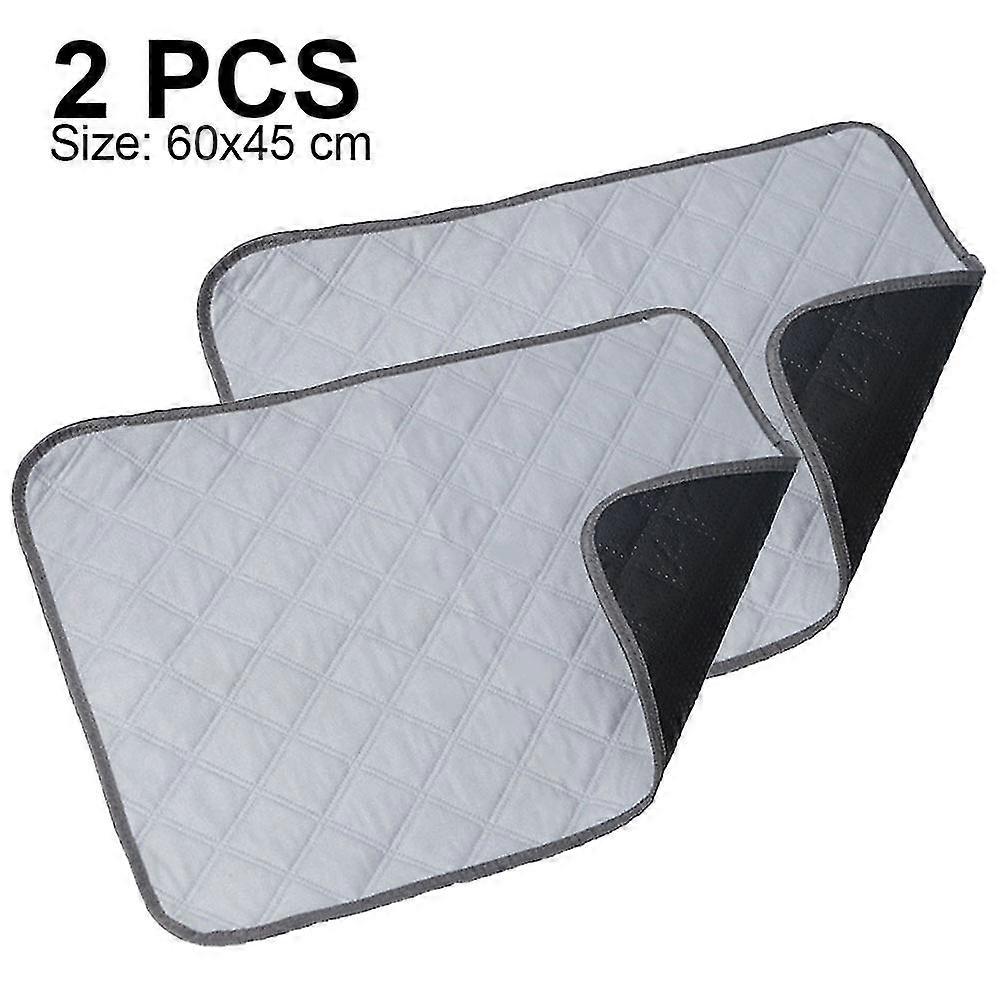 2 Pack Pee Pads For Puppy Training Whelping Pads - Rounded Corners - Washable, Reusable - Waterproof, Sanitary Potty Protector Dog Mat - Pet Essenti