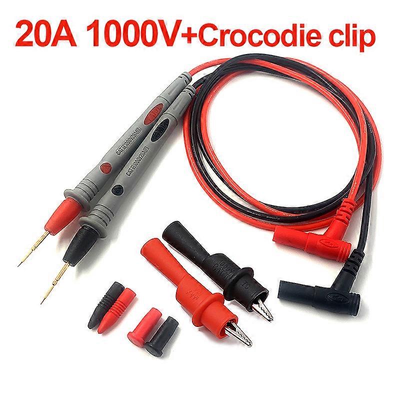 Multimeter Test Leads Universal Cable AC DC 1000V 20A 10A CAT III Measuring Probes Pen for Multi-Meter Tester Wire Tips