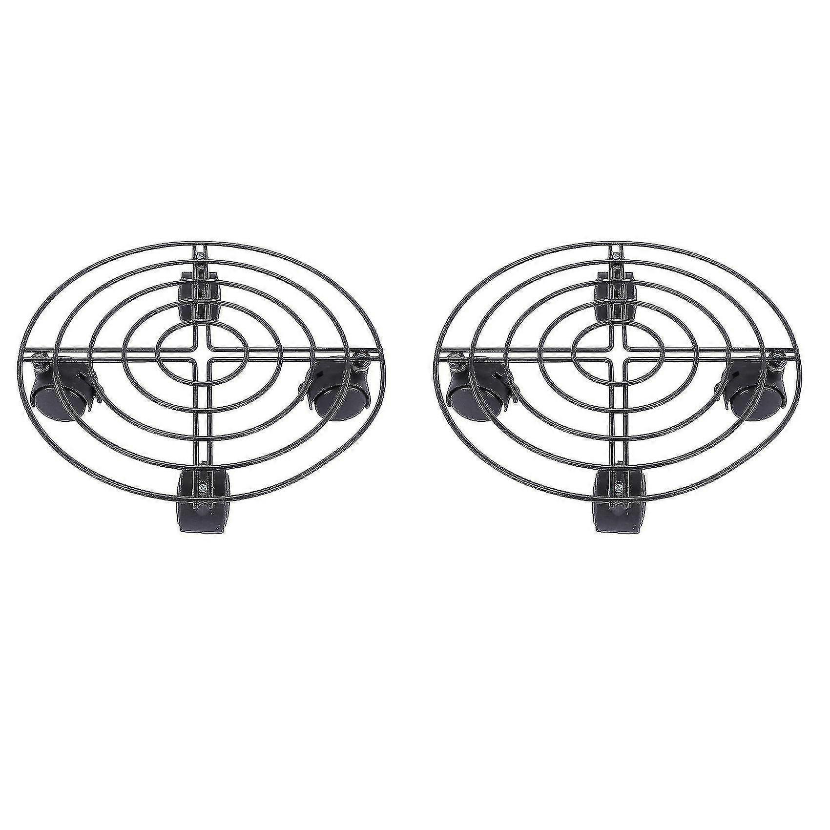 2x metallikasvi kukka ruukku vaunu caddy pyörillä Sisätyökalut