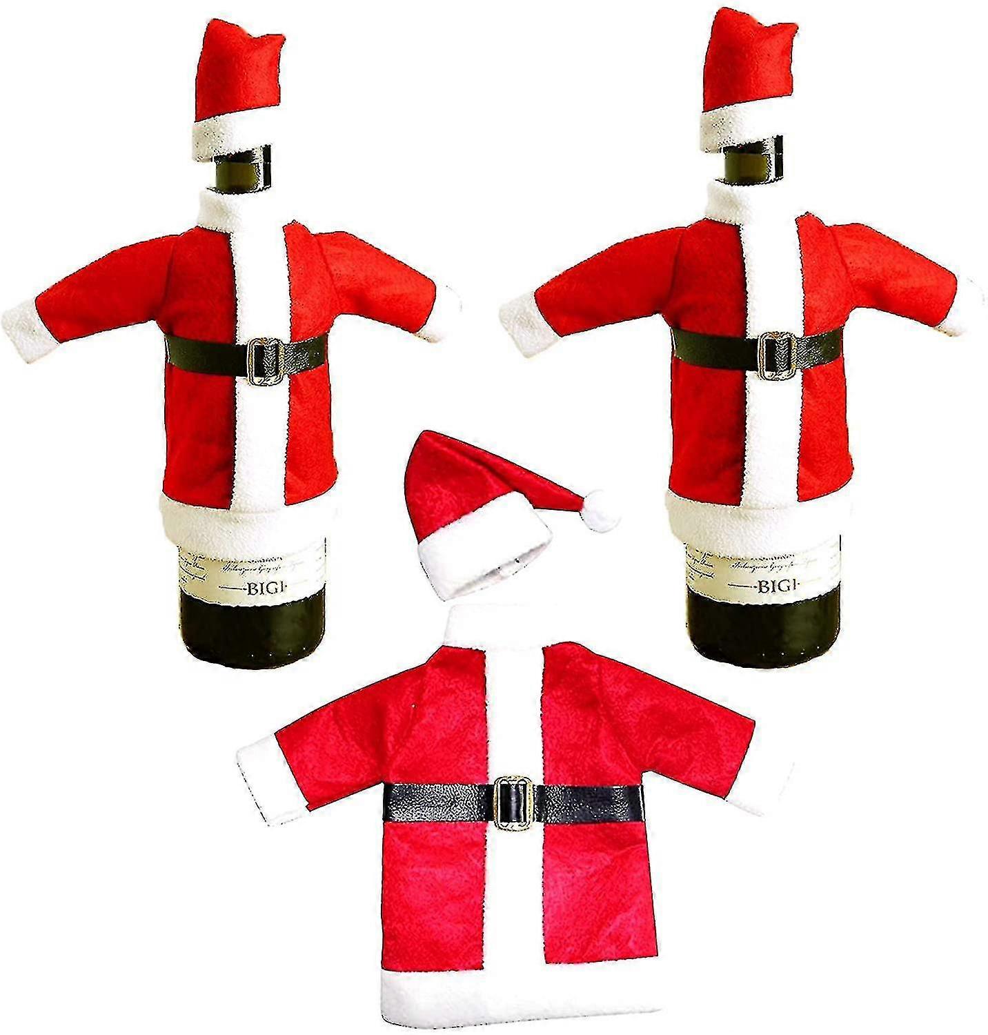 3-Pack Christmas Bottle Bags