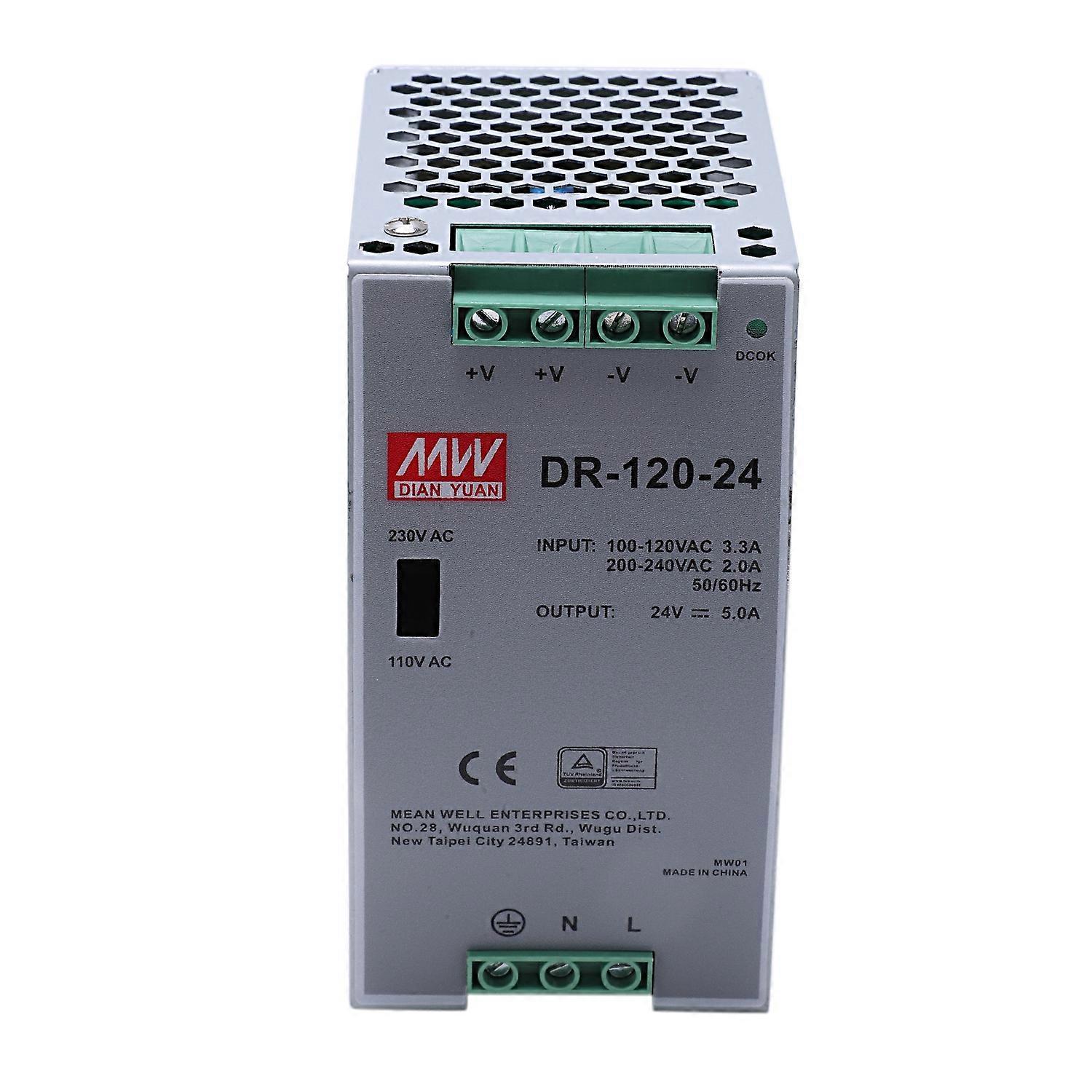 -120-24 120W Industrial Grade Rail Power Supply 24V5A Switching Power Supply Rail Mounting Switchin