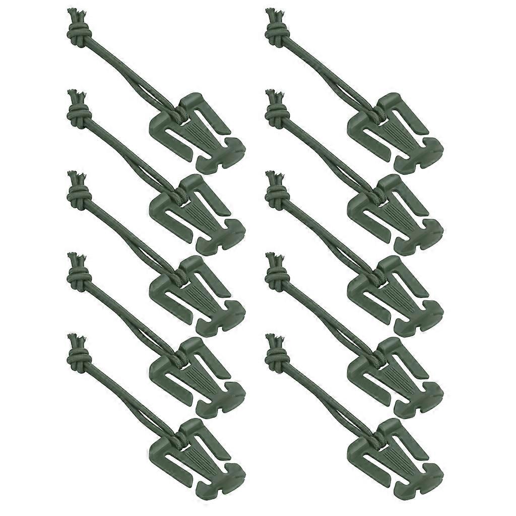 10Pcs Tactical Strap Management Tool,Molle Web Dominators with Elastic String