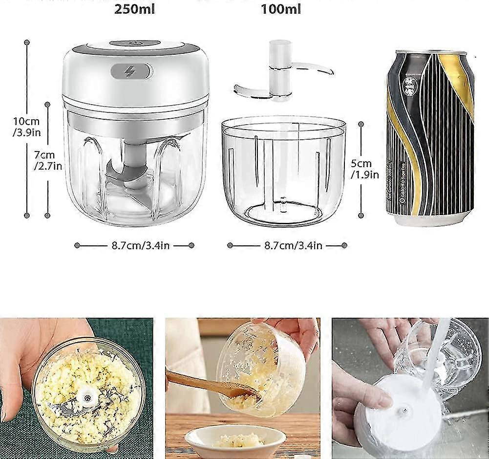 Electric Garlic Chopper, Mini Garlic Chopper Portable Food Processor