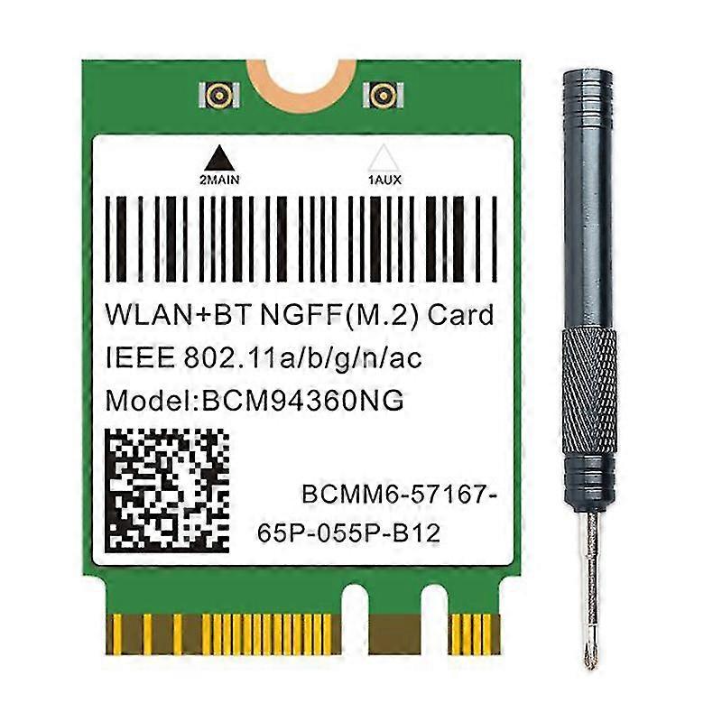 Macos Hackintosh 802.11ac Bluetooth 4.0 Kablosuz Adapte için Çift Bant 1200mbps Bcm94360ng Wifi Kartı