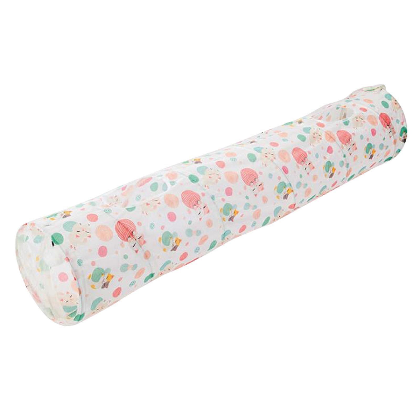 2023 New Upgrade Foldable Cat Play Tube with Plush Balls - Fun Tunnel for Kittens, Puppies, Dogs, Rabbits, Ferrets