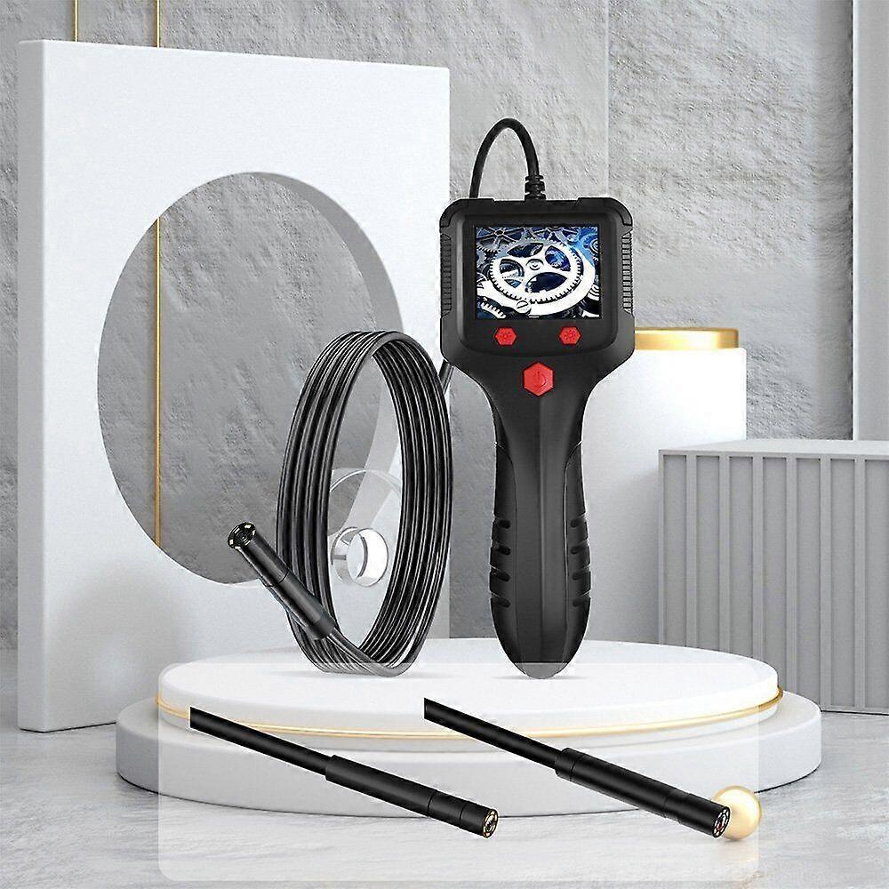 2M Industrial Endoscope Camera 1080P 2.4" LCD Borescope Inspection Camera LED