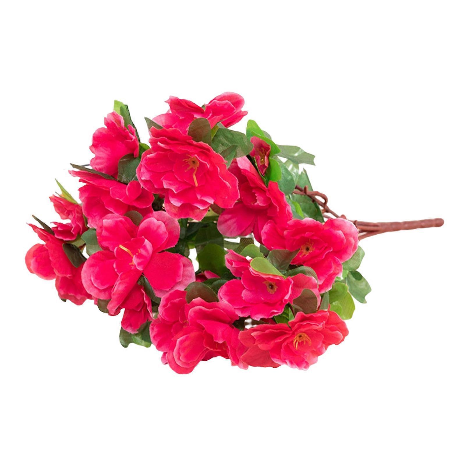 JIKAIX Realistic Artificial Flower Vivid Decorative Table Centerpieces Simulation Rhododendron Shooting Props