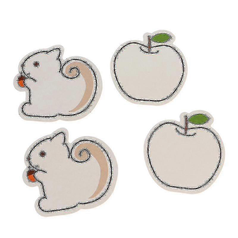 4 חבילות קריקטורה כרטיסי הודעה כרטיסי ברכה ניירות פתק ריקים אביזרים לנייר מכתבים לבית הספר המשרדי