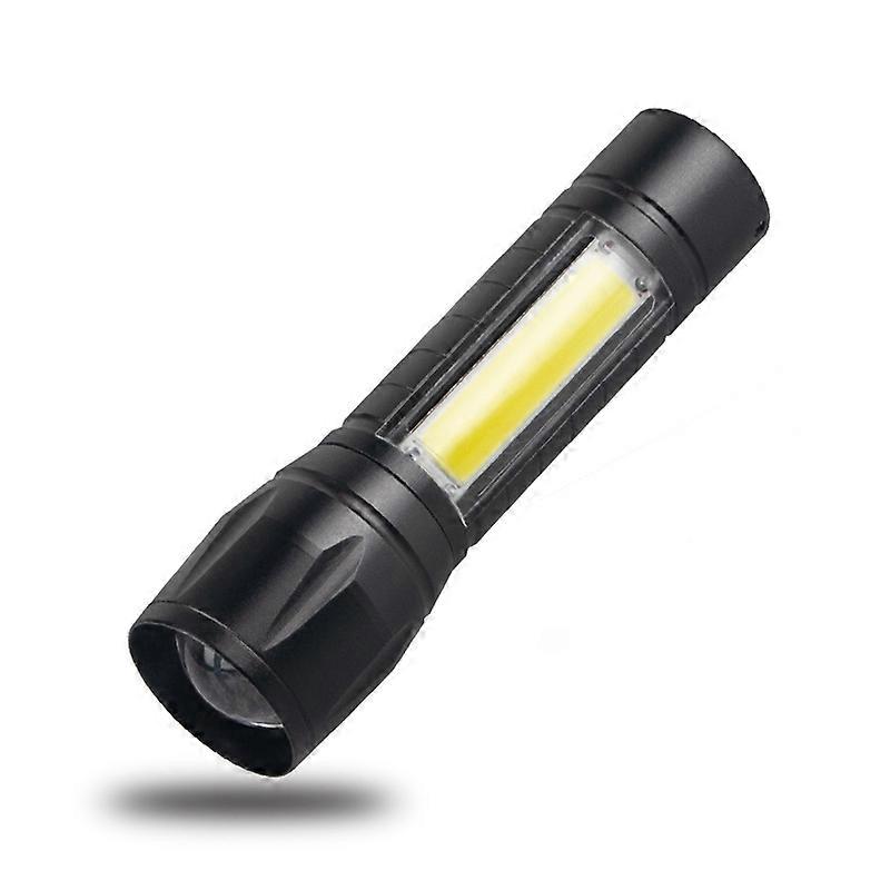 Fluorescence LED Flashlight 8 Modes USB Rechargeable MINI Multifunction Waterproof Pocket Torch Lamp with Multicolor Side Lights