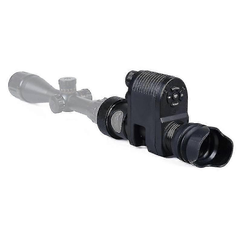 Digitale Nachtsicht Monokulare Brille für Zielfernrohre, 850nm Foto Infrarot Laser IR Jagdkamera für dunkle Beobachtung (schwarz)