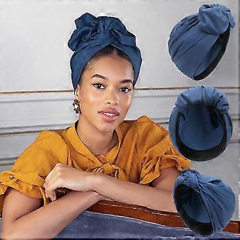 French Vintage Turban Hat Fashion Female Bandana Headband Women's Hair  Cover Cap Ladies Head Wraps Muslim Headscarf Bonnet