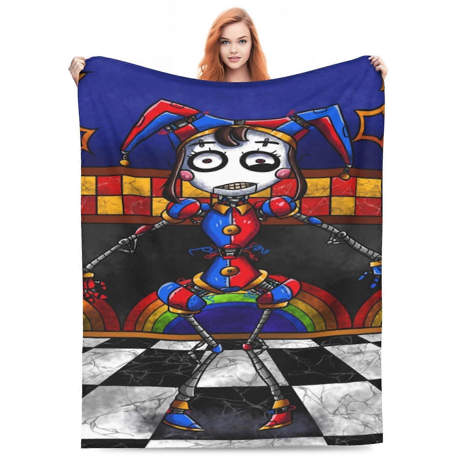The Amazing Digital Circus Fleece Blanket Super Soft Cozy Warm Flannel Fleece Throw Blanket For Couch Bed Sofa Throw WMMT5904