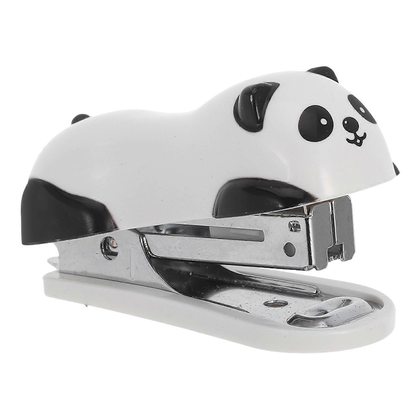 Panda Mini Desktop Stapler Hand Stapler Office Home Stapler
