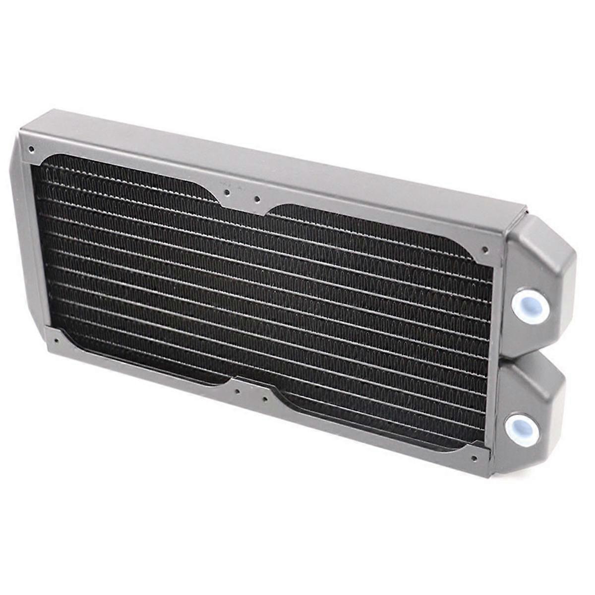 240mm Computer Radiator 12 Tubes Copper Water Cooling Cooler for CPU Heat Sink Liquid Heat Exchanger Dual G1/4 Thread