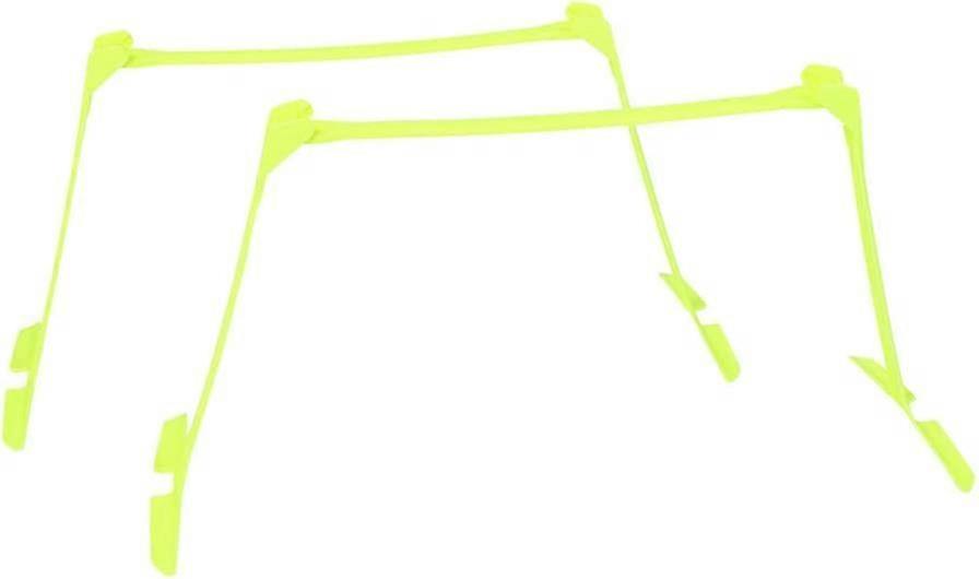 2 Pack Speed Training Hurdles Futebol Mobilidade Speed Training Aids Obstáculos Ajustáveis (Amarelo)