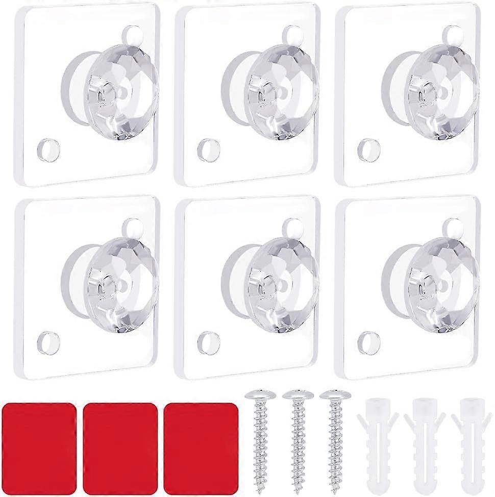 15 Pack Adhesive Hooks Wall Hooks for Hanging Acrylic Diamond Hooks Waterproof Sticky Robe Towel Transparent Hooks for Home Office Bathroom