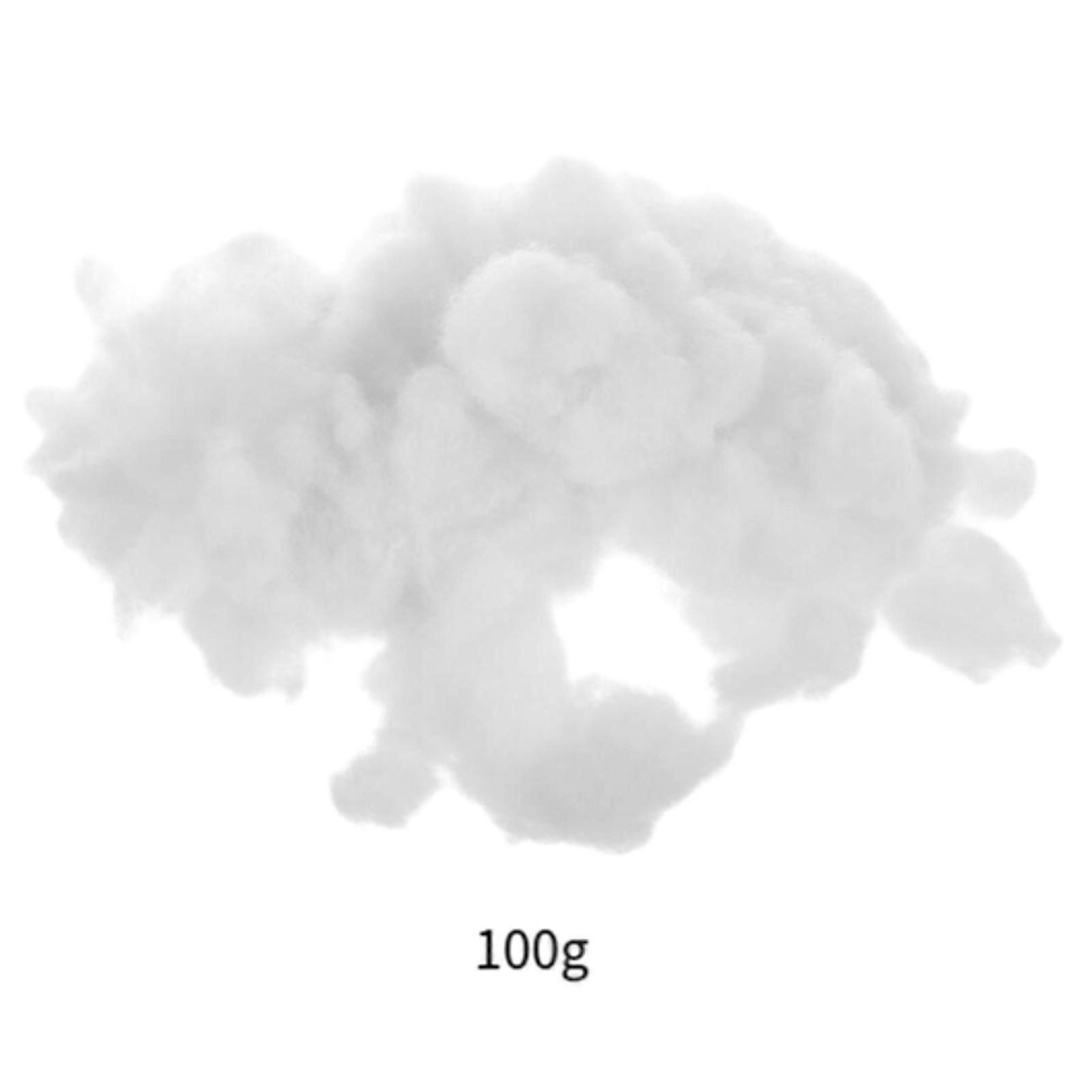 Hvit fiberfyll for håndverk PP bomull for små områder som fyller kjæledyrsenger pute 100g