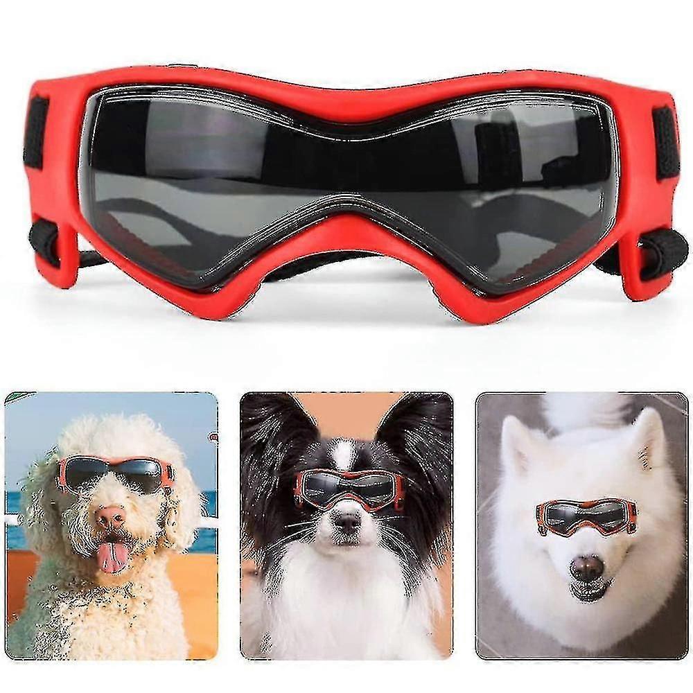 Dog Sunglasses Adjustable Strap Uv Protection Dustproof Pet Goggles Glasses
