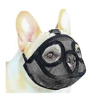 Breathable Adjustable Comfort Muzzle for Flat-Faced Dogs