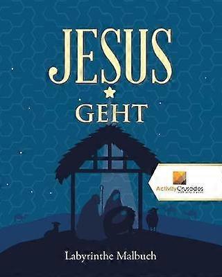Jesus Geht  Labyrinthe Malbuch