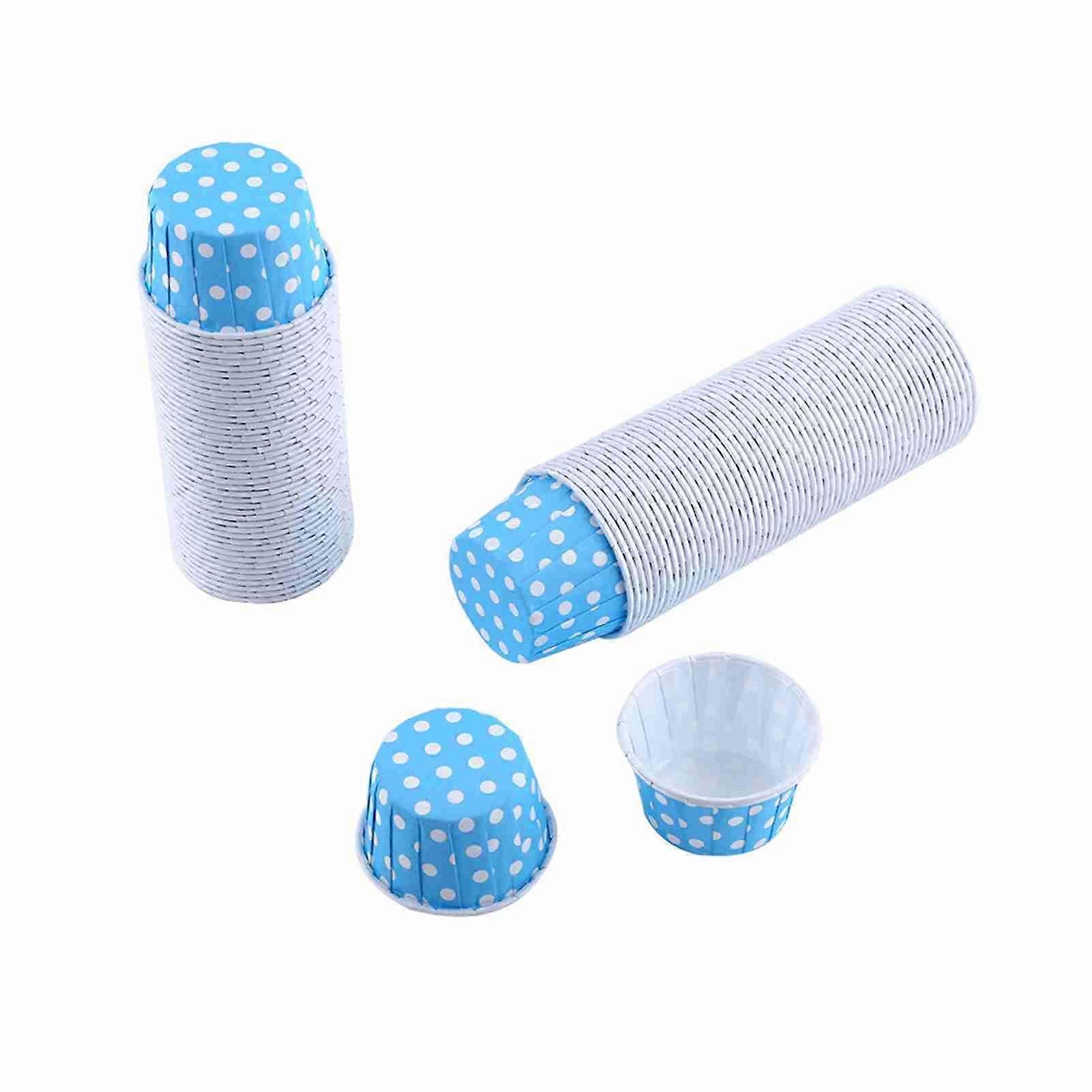 100pcs Paper Cake Cupcake Liner Case Wrapper Muffin Baking Cup for Party Wedding Blue