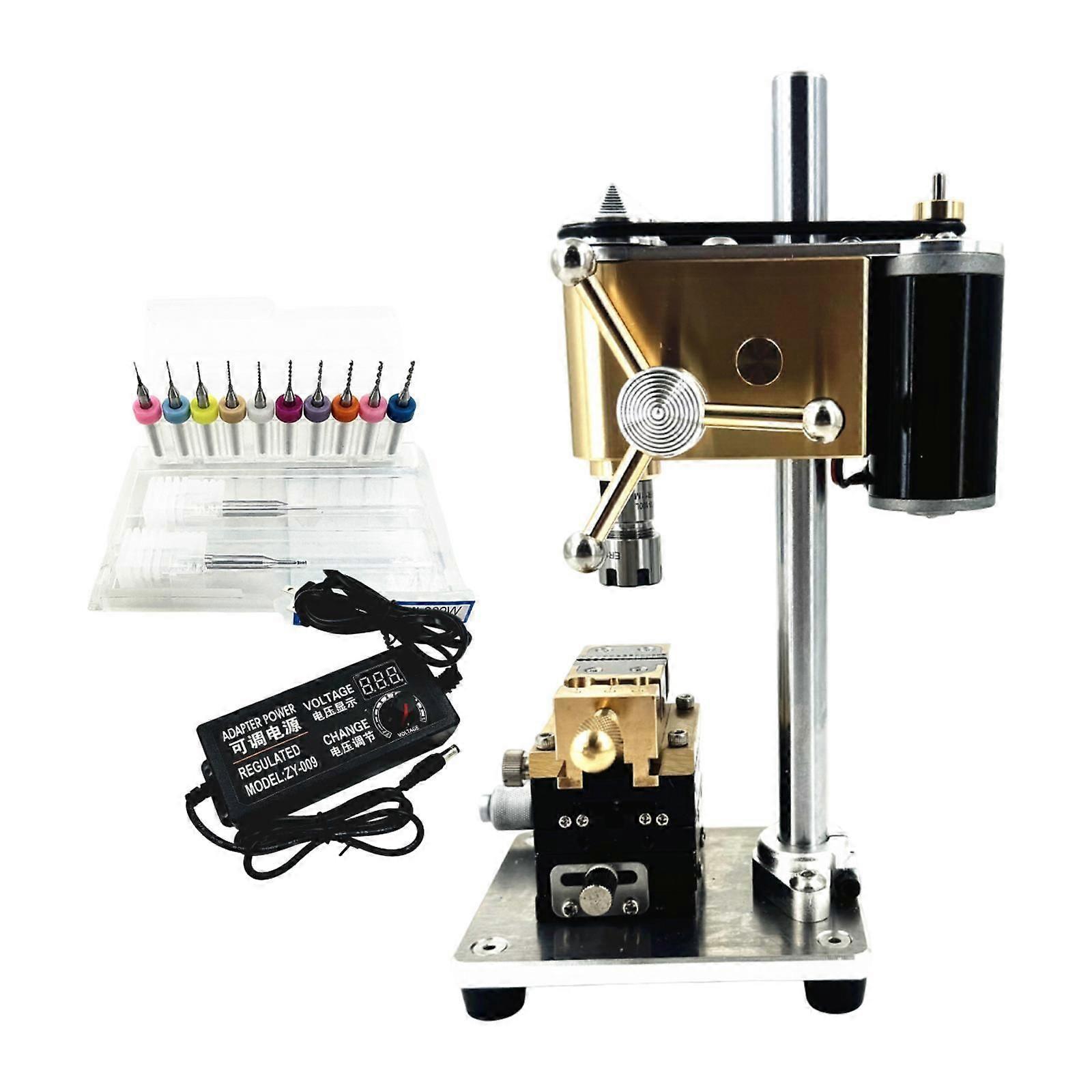 Mini Bench Drill EU Plug Portable Electric Drill Machine for Crafts Projects