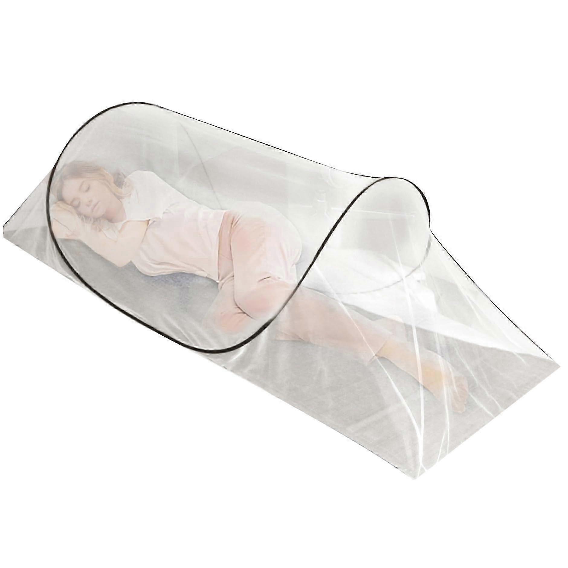 Pop-up Mosquito Tent, Camping Mosquito Net, Adjustable Foldable Fine Mesh Mosquito Net With Double Zipper For Travel Backyards